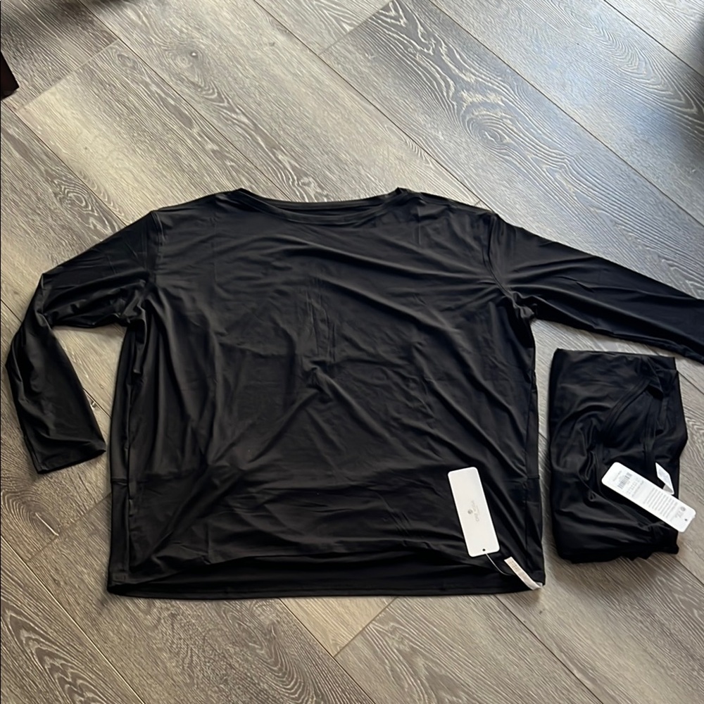 CRZ Yoga Black Long Sleeve Top